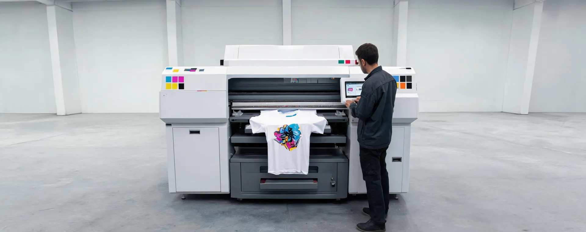 Kornit digital garment production floor